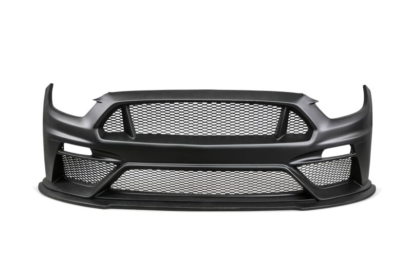 Ford Mustang Front Bumper - Anderson Composites - Type-TT Fiberglass - Matte Black - `15-`17
